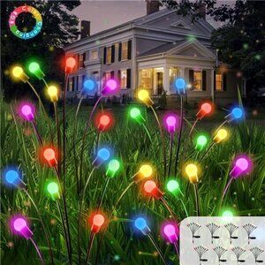 RGB Color Changing 8Pack 64LED Solar Garden Lights - Solar Lights Outdoor